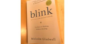 Book cover of Blink - which discusses influencing the subconscious minds of those around you