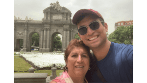 My mom and I in Madrid, Spain