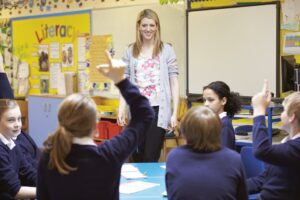 Teacher In Front Of a Classroom